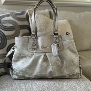 Coach Ashley Signature Garden Butterfly Carryall